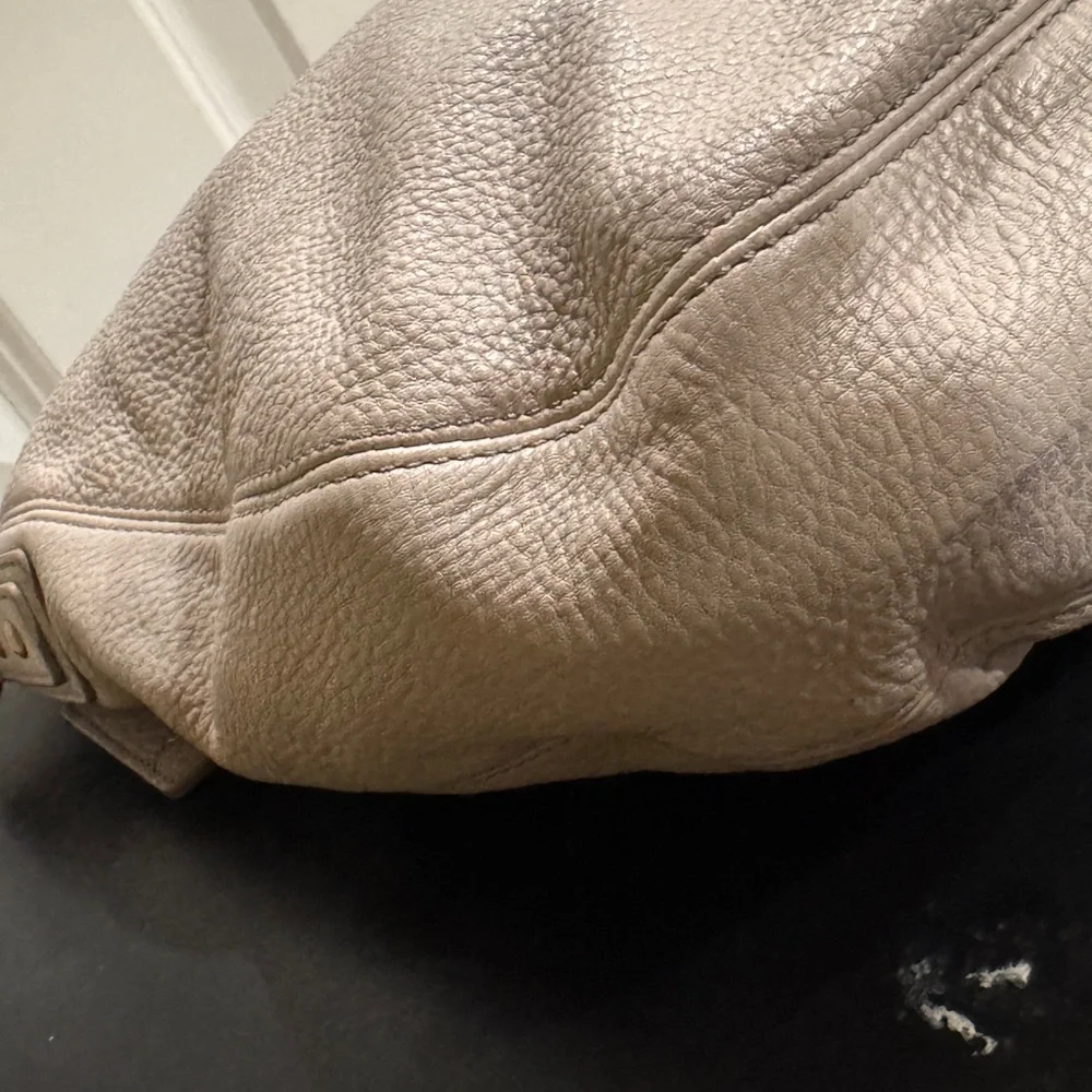 Fossil Gray Hobo Bag with Relaxed Design